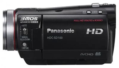 Характеристики Видеокамера Panasonic HDC-SD100, черный, Flash [hdc