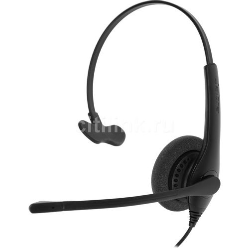 Гарнитура Jabra BIZ 1500 Mono, для контактных центров, накладные, проводные, моно, черный [1553-0159]