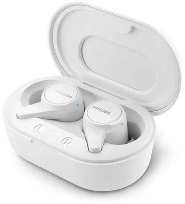 Наушники Philips TAT1207WT, Bluetooth, внутриканальные, белый [tat1207wt/00]