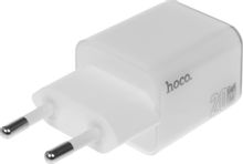 Изображение товара Сетевое зарядное устройство Hoco N46 Glorious,  USB-A,  USB-C, 20Вт, 3A, белый [35301]