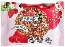 Печенье PROTEIN REX Crispy, 12х55гр, Ягодный милфей [00-00004235 ...