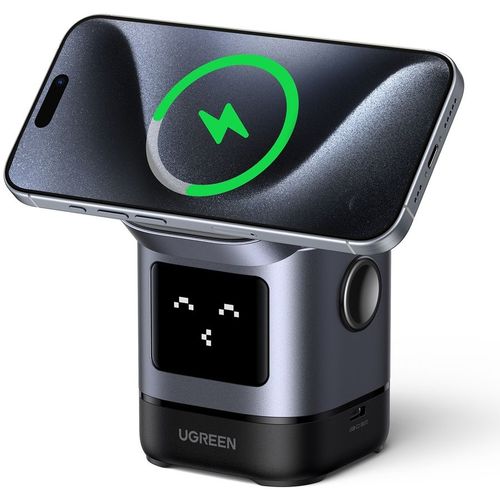 Беспроводное зарядное устройство UGREEN W709, USB-C, USB-C, 20Вт, 3A, серый [45775]