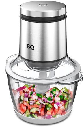 Измельчитель электрический BQ CH1002 1.2л. 800Вт черный/серебристый