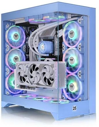 Корпус E-ATX Thermaltake CTE E660MX Hydrangea, Midi-Tower, без БП,  голубой [ca-1y3-00mfwn-01]