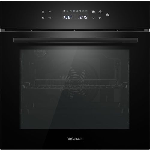Духовой шкаф электрический WEISSGAUFF EOV 799 SB, 76л, дверца с 3 стеклами, черный
