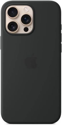 Чехол (клип-кейс) Apple Silicone Case, для Apple iPhone 16 Pro Max, черный [myyt3zm/a]