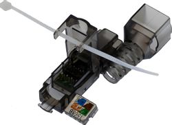 Коннектор SUPRLAN 10-0239-1 UTP кат.6A RJ45 прозрачный