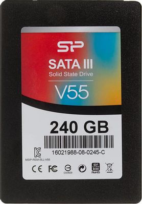 SSD накопитель Silicon Power Velox V55 SP240GBSS3V55S25 240ГБ, 2.5", SATA III