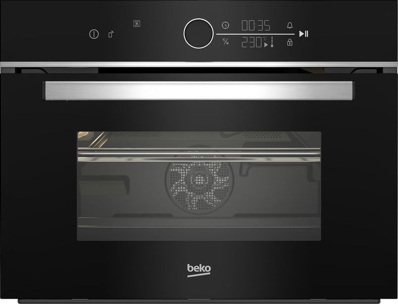 Духовой шкаф электрический Beko BBCW13400X, 48л, дверца с 3 стеклами, черный