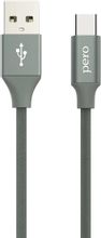 Изображение товара Кабель PERO DC-02 USB Type-C (m) - USB (m) в оплетке серый