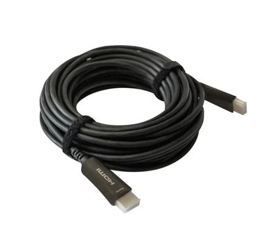 Кабель аудио-видео Digma HDMI 2.0 AOC,  HDMI (m)  -  HDMI (m) ,  ver 2.0,  30м, GOLD,  черный [bhp aoc 2.0-30]