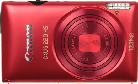 Цифровой компактный фотоаппарат Canon IXUS 220 HS,  красный