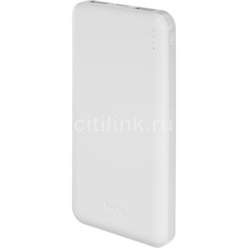 Внешний аккумулятор (Power Bank) Hoco J100 High-ranking, 10000мAч, белый [j100 high-ranking white]