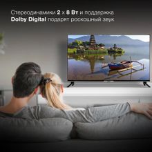 40" Телевизор Hyundai H-LED40BS5003, FULL HD, черный, СМАРТ ТВ, YaOS