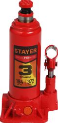 Домкрат гидравлический Stayer 43160-3-K_z01 бутылочный, 3т