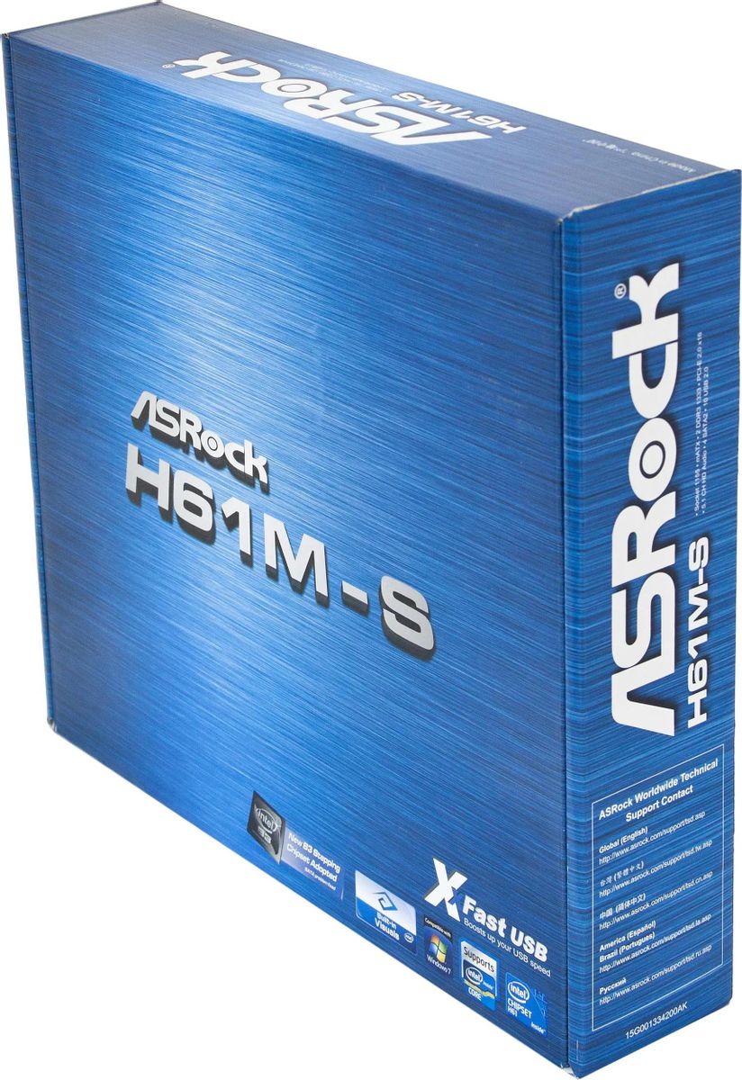 ASRock H61M S LGA 1155 Intel H61 B3 mATX Ret 608472