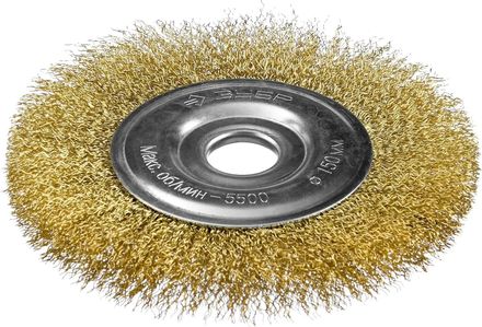Щетка дисковая Зубр 35187-150_z01,  150мм,  22.2мм, по дереву, металлу