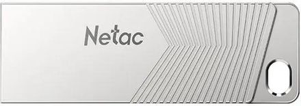 Флешка USB NETAC UM1 64ГБ, USB3.2, серебристый [nt03um1n-064g-32pn]