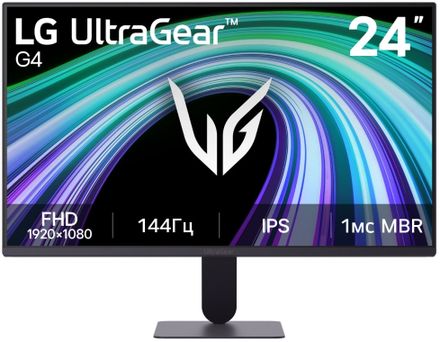 23.8" Монитор LG UltraGear 24G414B-B,  1920x1080,  IPS,  144Гц,  1хHDMI,  1хDP,  черный [24g414b-b.aruz]