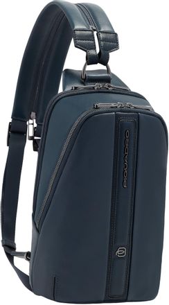 Рюкзак слинг Piquadro Victor CA7174W143/BLU синий натуральная кожа