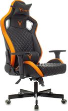Изображение товара Кресло игровое KNIGHT Outrider, на колесиках, экокожа, черный/оранжевый/оранжевый [knight outrider bo]