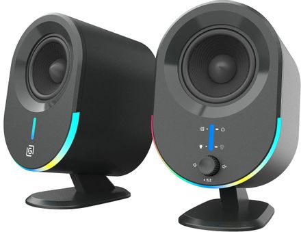 Колонки Bluetooth Oklick OK-303A, 2.0, черный