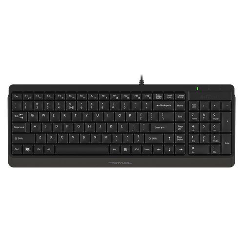 Клавиатура A4TECH Fstyler FK15, проводная, USB, мембранная, черный [fk15 black]