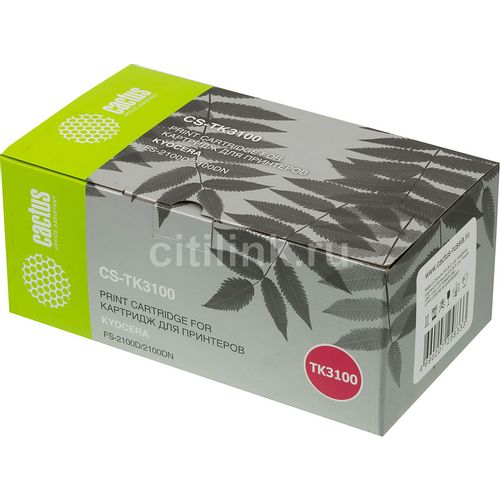 Картридж Cactus CS-TK3100, TK-3100, черный / CS-TK3100