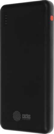 Внешний аккумулятор (Power Bank) Cactus CS-PBFSAA-10000, 10000мAч, черный