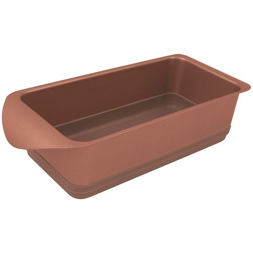 Форма для выпечки Rondell Karamelle RDF-448, прямоугольная, 10x20см, сталь углеродистая/силикон, карамель