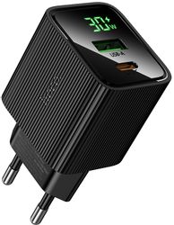 Сетевое зарядное устройство Hoco CS84A Excellent PD30W+QC3.0, черный