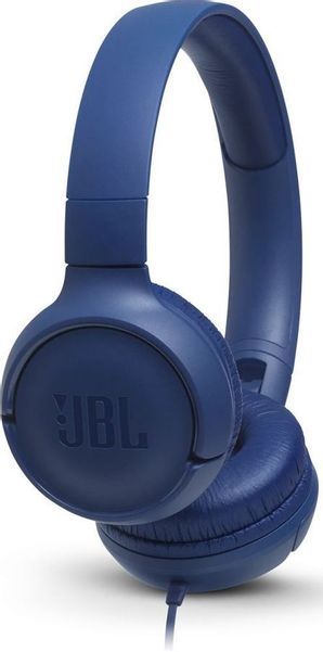 Наушники JBL Tune 500, 3.5 мм, накладные, синий [jblt500blu]