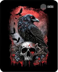 Коврик для мыши Cactus Raven ткань, 250х200х3мм