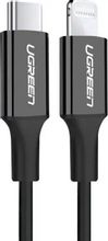 Изображение товара Кабель UGREEN US171,  Lightning (m) -  USB Type-C (m),  1м,  MFI,  черный [60751]