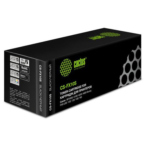 Картридж Cactus CS-FX10S, FX-10, черный / CS-FX10S