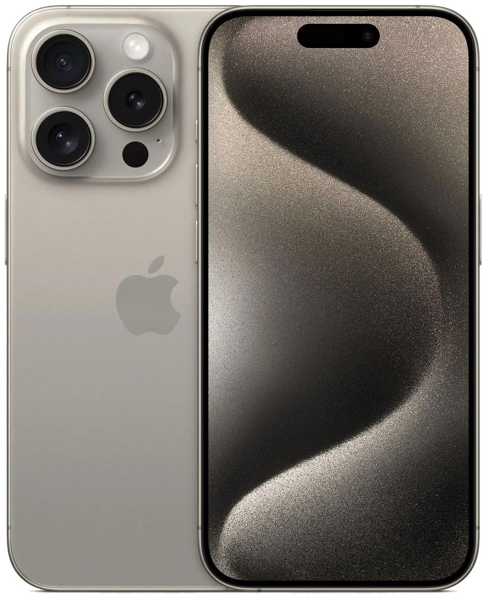 Смартфон Apple iPhone 15 Pro 128Gb, A3101, титан – купить в Ситилинк |  1984222