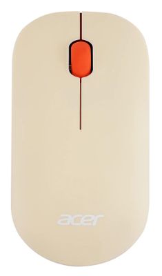 Мышь Acer OMR200, оптическая, беспроводная, USB, бежевый [zl.mceee.022]