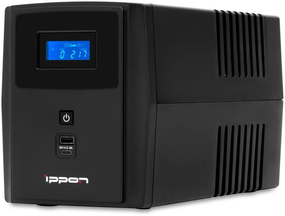 Источник бесперебойного питания Ippon Smart Power Pro II Euro 2200 / 2200 ВА / 1200 Вт / 4 x CEE 7 (евророзетка)