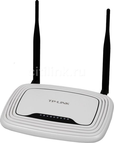 Wi-Fi роутер TP-LINK TL-WR841N,  N300,  белый