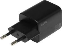 Изображение товара Сетевое зарядное устройство HOCO N41 Almighty Black 20Вт USB-C и USB-A