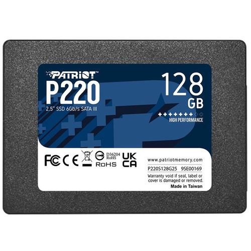 128ГБ SSD накопитель Patriot P220 P220S128G25 2.5″, SATA III, SATA