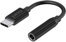 Изображение товара Переходник PERO AD09,  USB Type-C (m) -  Jack 3.5 (f),  0.1м,  черный