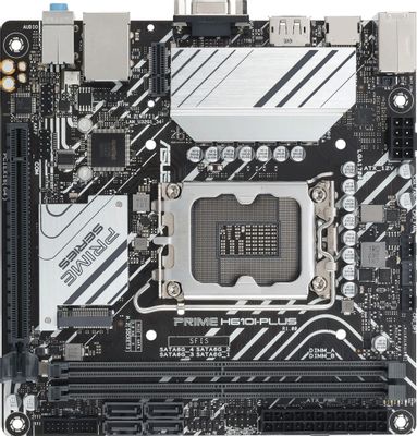Материнская плата ASUS PRIME H610I-PLUS-CSM, LGA 1700, Intel H610, mini ...