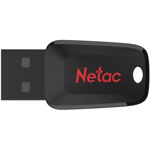 Флешка USB NETAC U197 128ГБ, USB2.0, черный и красный [nt03u197n-128g-20bk]