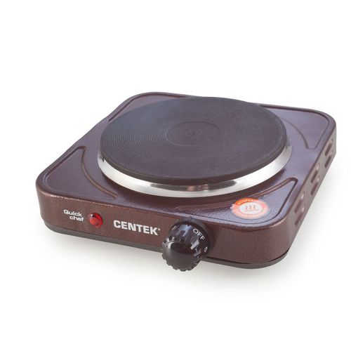 Настольная плита электрическая CENTEK CT-1506, эмаль, коричневый [ct-1506 siberia]