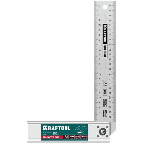 Угольник столярный Kraftool 3444, 25см, сталь