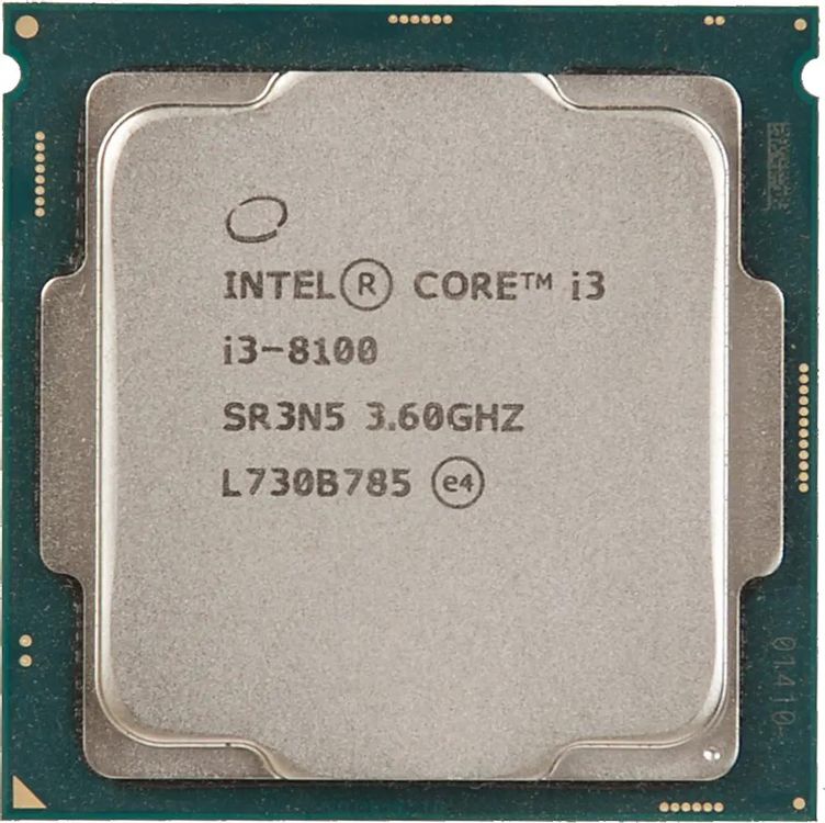 Процессор Intel Core i3 8100, LGA 1151v2, OEM [cm8068403377308s