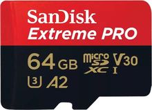 Карта памяти microSDXC UHS-I U3 Sandisk Extreme Pro 64 ГБ, 200 МБ/с ...