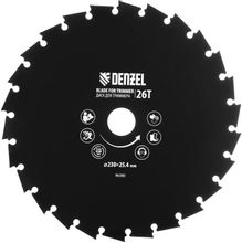 Изображение товара Диск DENZEL 96380 для садовых триммеров с прочной конструкцией
