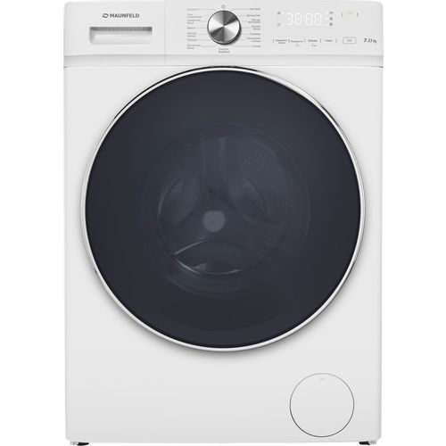 Стиральная машина MAUNFELD MFWM127IWH053, с фронтальной загрузкой, 7кг, 1200об/мин, с паром, инверторная